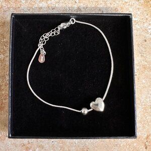 NEW Sterling Silver Heart bracelet